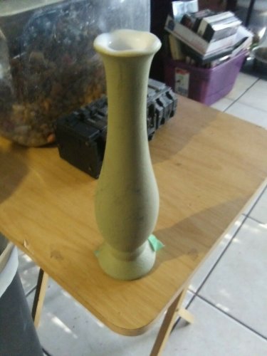 Vintage Green Bud Vase 9"