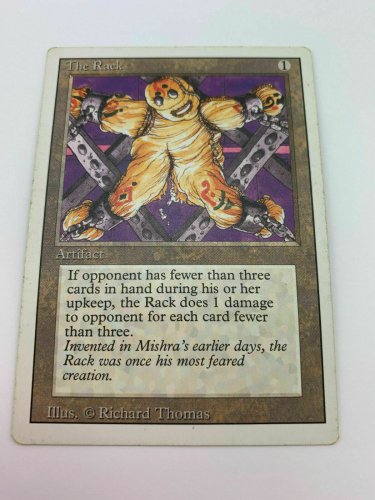 The Rack Moderate Play, English Revised MTG Magic NEW SHIPS FREE