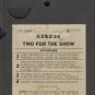 Kansas âTwo For The Showâ 8 track tested, Plays Fine