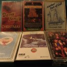 6 Vintage Christmas Audio CASSETTES