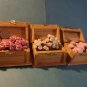 2 Miniature Wooden Jewelry Boxes w/choice of Rose color...SHIPS FREE!!!