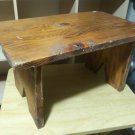 Antique Handmade Primitive Wooden Stool ~ 18x11x10