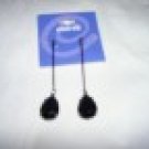Long Black earrings