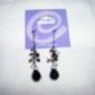 Sensitive Solutions Black/Clear/Pewter Earrings