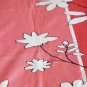 New Luxury single / twin cotton flannelle sheet set with pillowcase 425 gsm. White Silhouette pink