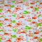 New Luxury single / twin cotton flannelle sheet set with pillowcase 425 gsm. Rings & roses orange