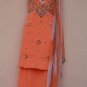 Peach hand embroidered salwar kameez / lehenga choli designer partywear in crepeCustom tailoring