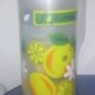 Plastic jug with plastic glasses inside