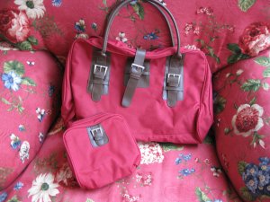 Red Travel Bag and accessories bag