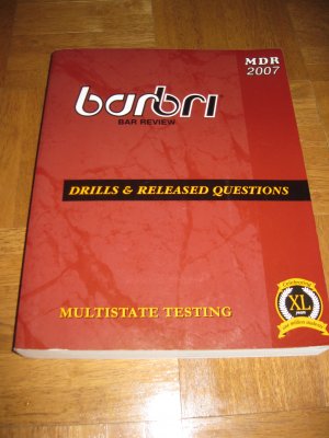 BarBri Drills & Released Questions (Multistate) 2007