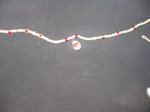 Necklace with a little mushroom charm