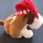 Christmas Puppy: White basset hound