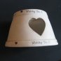 Candle lamp with a 3D design on the front