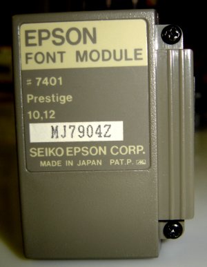 7401 Epson Prestige Font Module