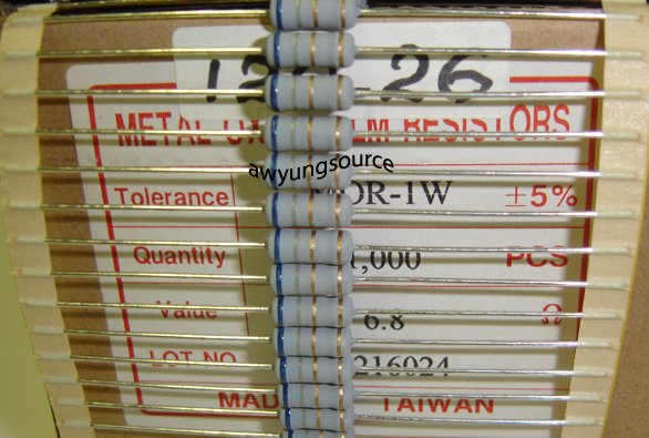 6.8 Ohm - 1 Watt Metal Oxide Resistor =/-5%