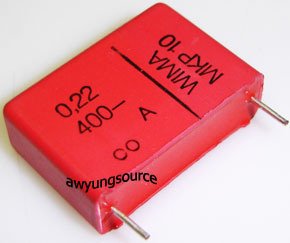 0.22uF-400V WIMA MKP10 POLYPROPYLENE FILM CAP 5% NEW!