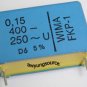 0.15uF-400V WIMA FKP1 POLYPROPYLENE FILM CAP 5% NEW!
