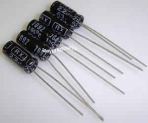 2.2uF-25V BI-POLAR RADIAL LEADS 85C LUXON CAP 3 PIECES