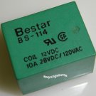 BS-114 MINI-RELAY 12VDC COIL BESTAR 10A-28VDC-120VAC