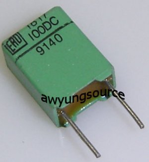 0.22uF-100V ERO POLYESTER FILM CAP 5% ORIGINAL & NEW!