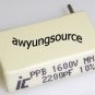 2200pF-1.6KV METALLIZED POLYPROPYLENE ILLINOIS CAP 5 PC