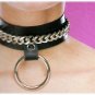 Leather "Single Ring" Choker - Item B19