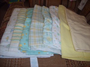 Unisex recieving blankets (8)