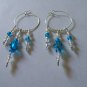 Shades of Blue Hoop Earrings