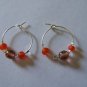 Brown and Orange Earrings