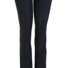 Dark denim straight leg pant