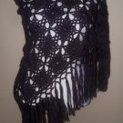 Brown knitted assymetrical sweater