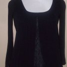 Black top with draping sides