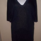 Black gold glitter knee dress