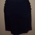 Black mini skirt with rushing on sides