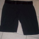 Black pin stripe with black belt