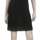 Black sweater dress with cowl neck and wide sleeve