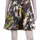 Olive tone bubble mini dress