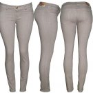 Grey stretchy skinny denim