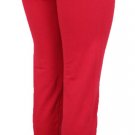 Red stretchy skinny denim