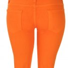 Orange stretchy skinny jean