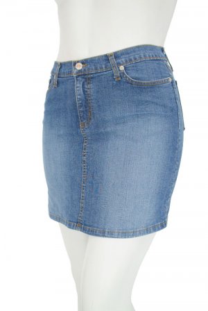 Washed mini skirt