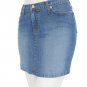 Washed mini skirt