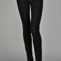 Dark denim skinny jeans with knee stitch design