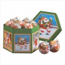 1 Dz. Santa Ball Ornaments