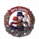 Snowman Family Wreath