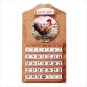 ROOSTER CALENDAR AND CLOCK