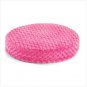 PINK PLUSH ROUND PET BED