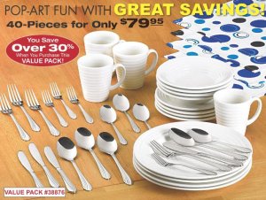 Pop Art Dinnerware Value Pack