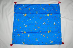 Challah Cover with Buttons & Tassels
