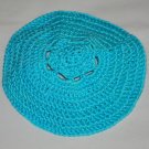 Crocheted Teal Kippah